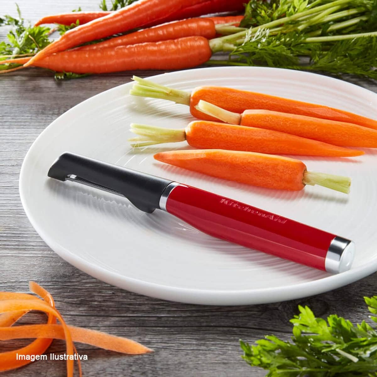 KitchenAid Gourmet Euro Peeler, 8.7-Inch, Red - Image 5